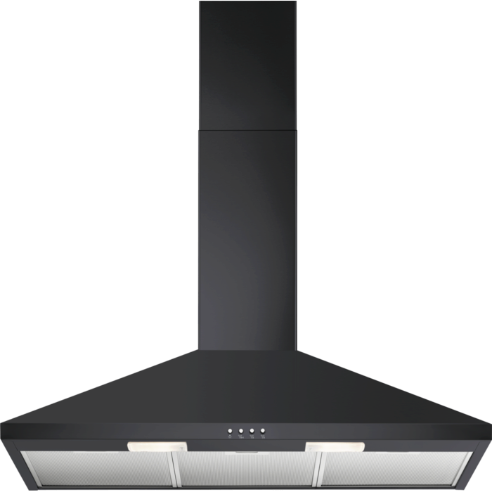 Black cooker hood